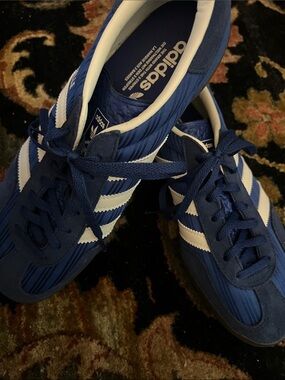 Adidas Gazelle Indoor Victory Blue Night Indigo Cream White size 9.5 Womens NWOT